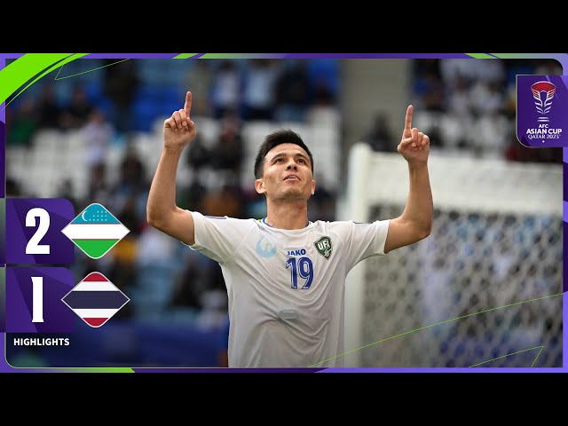 #AsianCup2023 | Round of 16 : Uzbekistan 2 - 1 Thailand class=