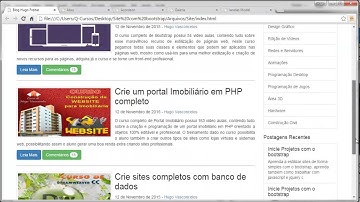 Criação de Sites e Blogs com Bootstrap - Aula 01 - Introdução ao Curso