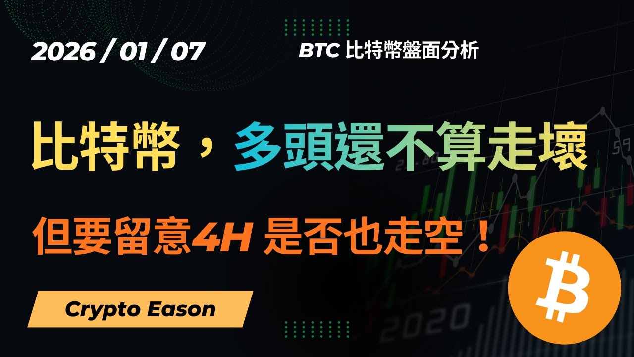 【BTC行情分析】比特幣多頭還不算走壞，但要留意是否4H也走空！