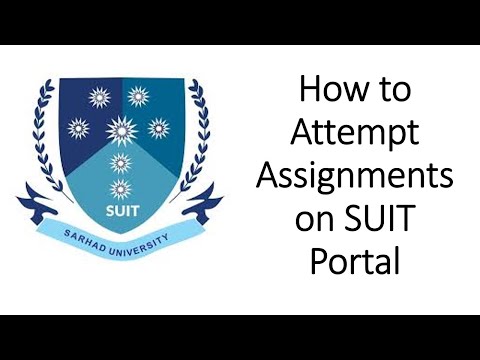 How to attempt Assignments on SUIT portal   Student version   Moodle