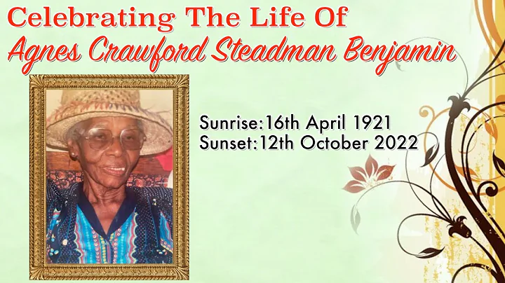 Agnes Crawford Steadman Benjamin Funeral Service