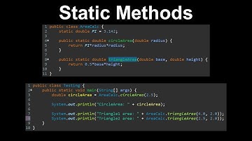 Static Methods - AP Computer Science A