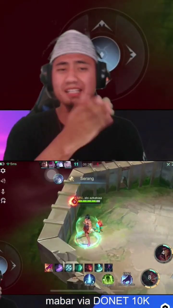 kita belajar ikhlas kalo gini xixixi #abiazkakia #mobilelegends #shirtvideo