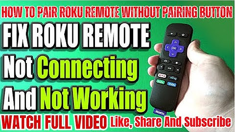 "Roku Remote Not Working? Here’s How to Fix It!" ✅