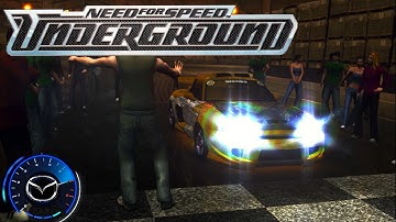 N.F.S UNDERGROUND | MAZDA MX5 MIATA ( Definitive Edition ) - DRIFT GAMEPLAY [ULTRA 4K]