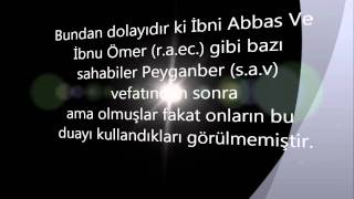 Osman Bin Huneyf'i Hadisi Dua ile Tevessül e Delildir