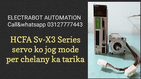 how to run HCFA Sv-X3 servo on jog mode!! Hcfa servo ko jog mode per chalany ka tarika