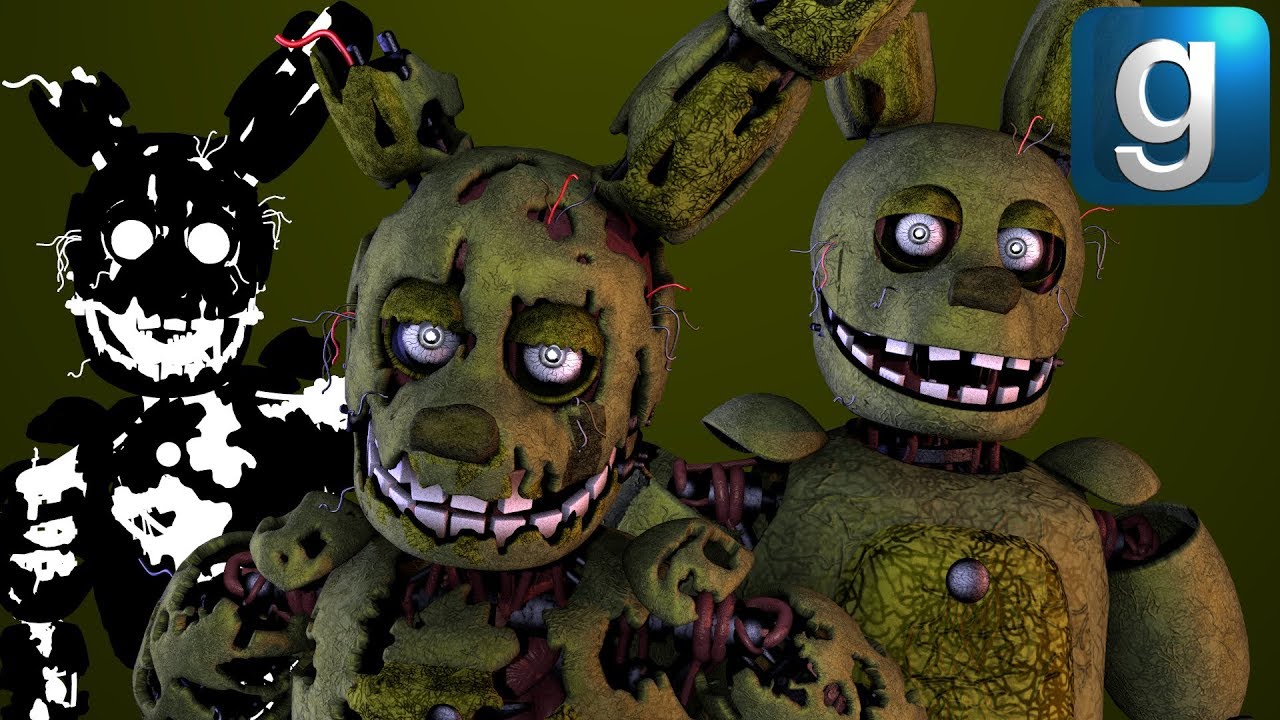 FIVE NIGHTS AT FREDDY'S 3 SPRINGTRAP NEW ANIMATRONIC GMOD …