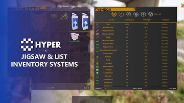 Add Jigsaw or List based Inventories to your Unreal Project | Games By Hyper