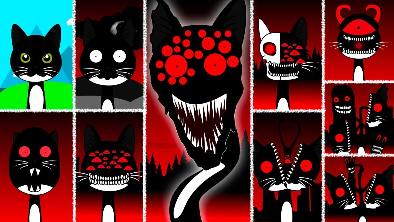 My Sprunki OC: Maxwell Cat (from Phase 1 to Phase 10)