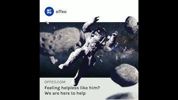 Floating Astronaut Scroll-Stopper Video