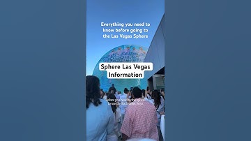Everything you need to know before visiting the sphere for a concert. ￼