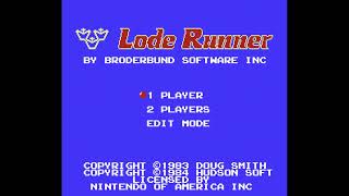 Lode Runner - Nintendo Entertainment System - Intro & Title Screen