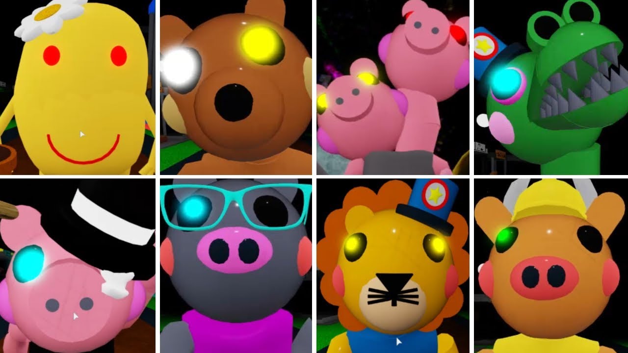Roblox Piggy All Custom Characters Jumpscares Roblox Piggy Showcasing Youtube - roblox piggy all custom characters jumpscares