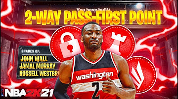 2 WAY PASS FIRST POINT IN NBA 2K21! (CONTACT DUNKS + PRO DRIBBLE MOVES ) RARE BUILD SERIES VOL. 43