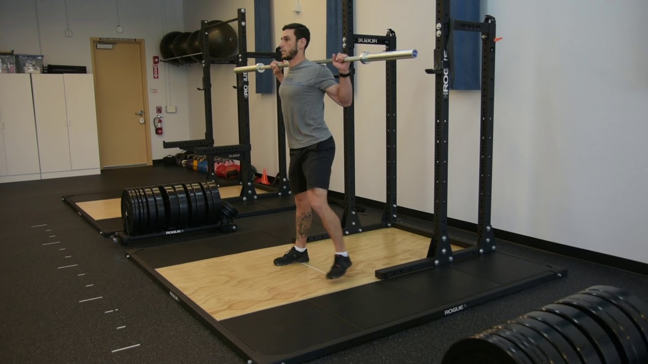 Barbell Alternating Side Lunge - Exercise Demo - YouTube