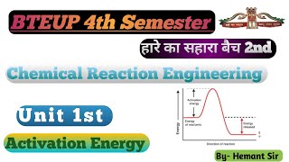 Activation Energy Explained | Chemical Reaction Engineering | Chemical Engineering Diploma 4th Sem