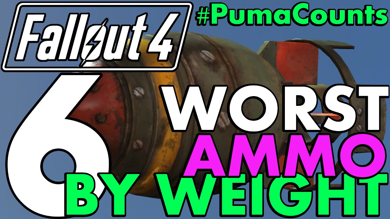 6 худших по весу типов боеприпасов для режима выживания в Fallout 4 #PumaCounts