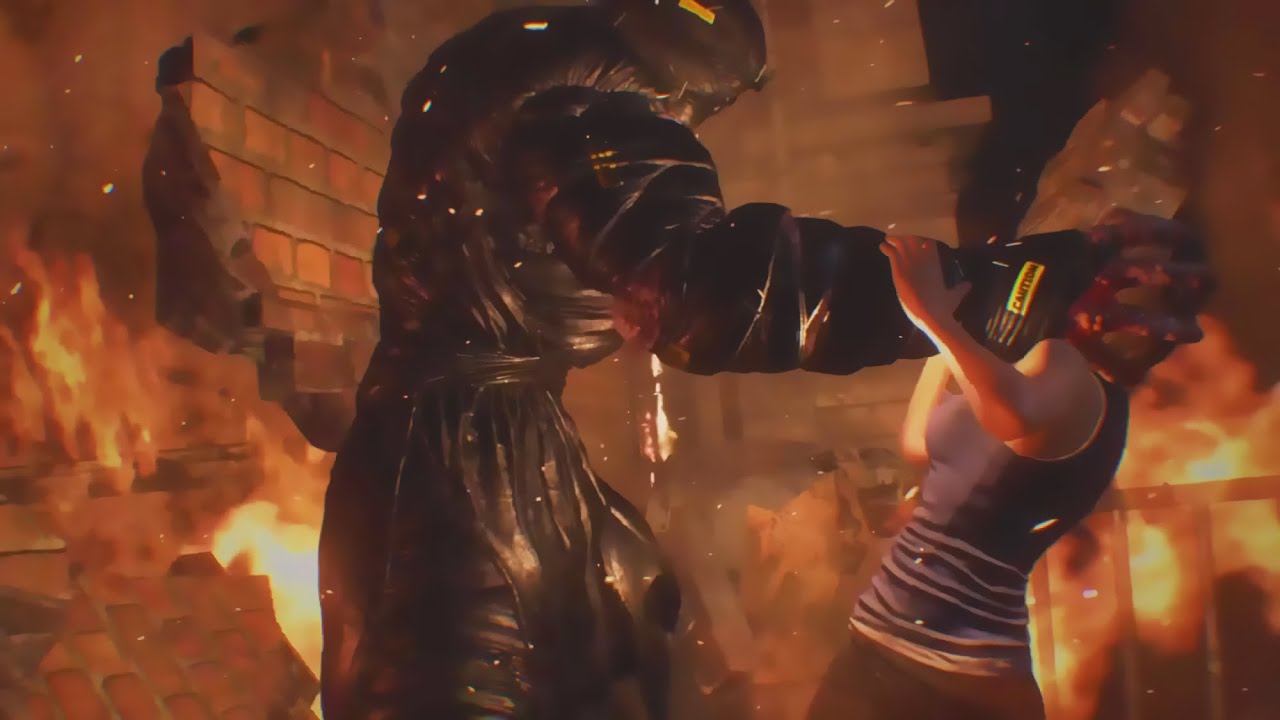 RESIDENT EVIL 3 (2020) opening Nemesis chase with Dead by Daylight music