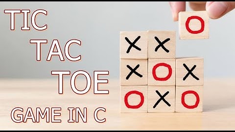 Tic tac toe game in c
