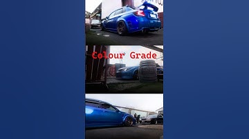 My Raw Footage - Color Grade Footage Process! Huge Difference! #Cars #subaru #davinci #adobe #turbo