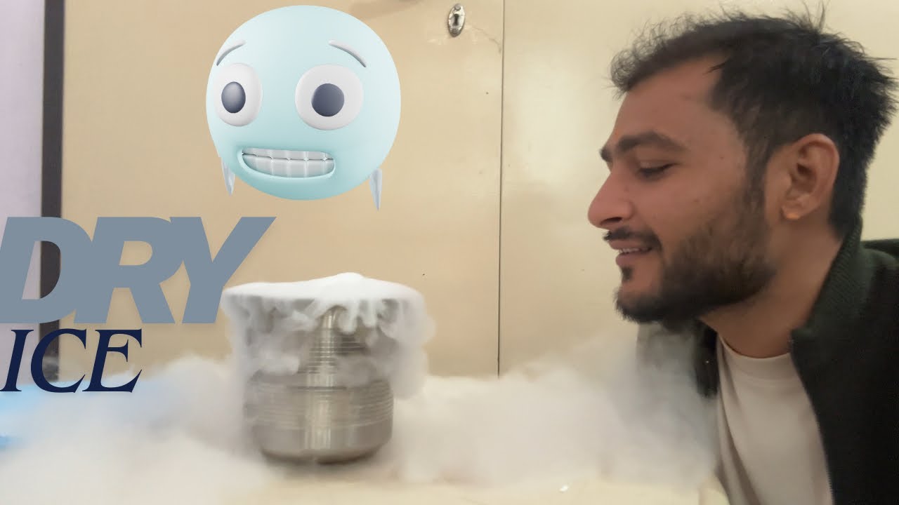 Dry ice pani k shath ka reaction 🔥🔥😱😱