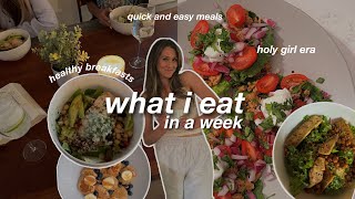 WHAT I EAT IN A WEEK🍴(simple, easy and healthy meals)