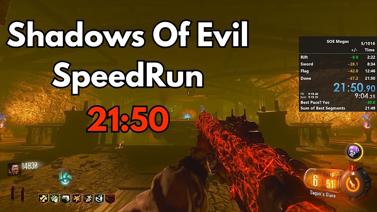 Shadows of Evil Solo Easter Egg Speedrun [21:50] - YouTube