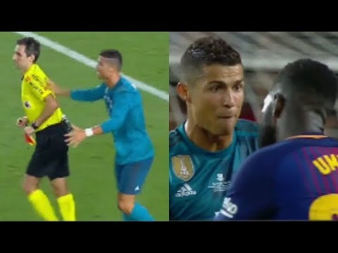 Cristiano Ronaldo Pushes The Referee