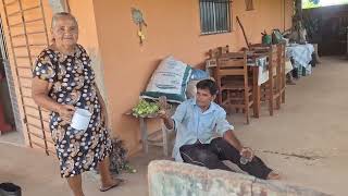 Trabalho artesanal lindo fazendo uma banhana no terreno + dia de trabalho no sítio recanto 