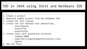 TDD in JAVA using JUnit and NetBeans IDE