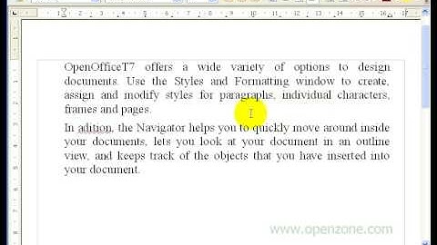 openzone.com tutorial - OpenOffice - Checking spelling