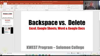 Delete vs Backspace - KWEST - Solomon College