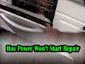 Kitchenaid dishwasher has power but wont start troubleshooting repair