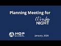 Planning meeting for Worship Night | January 2026 | HOP GLOBAL