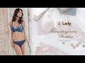 Lady 日光花語系列 蕾絲/無痕/深杯/背心式/大罩杯內衣D-G罩 (醉情藍) product youtube thumbnail