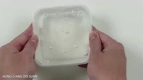 Cách làm slime bằng dung dịch rơ miệng cực kì trong suốt