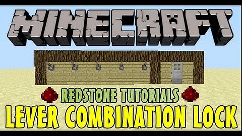 Minecraft: Lever Combination Lock - Redstone Tutorials 1.7.4