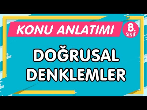 LGS Doğrusal Denklemler | 8.Sınıf Matematik YENİ NESİL Konu Anlatımı-PDF (imt hoca)