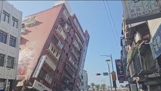 Thumbnail for A strong earthquake shakes Taiwan, damaging buildings and causing a tsunami
