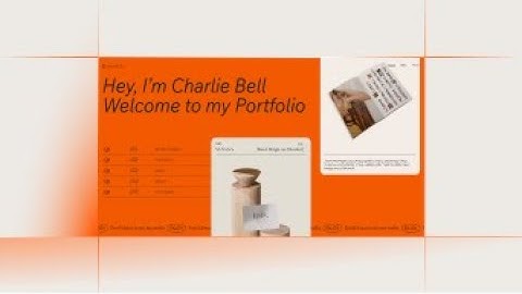 Website Template Design Reveal: Standout portfolio scroll