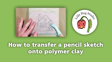 How to transfer a drawing onto polymer clay