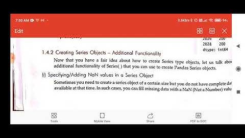 creating series object in Python Panda by Dr Surya Pratap Singh