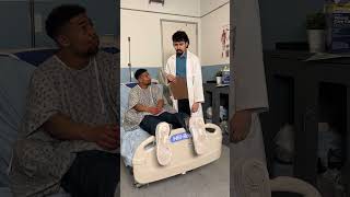 Funny patient pranks doctor with fake legs #shorts