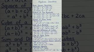 Algebra Tricks You Must Know | Exam Hack | Math Formulas Made easy #algebra #mathematics #class9