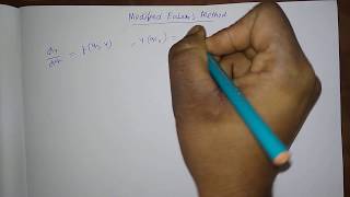 Modified Euler's Method | Concept | Working Formula | [BENGALI]