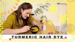 HOW TO MAKE TURMERIC HAIR DYE
