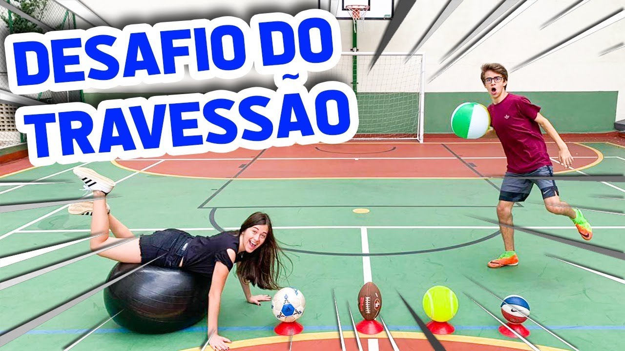 DESAFIO DO TRAVESSÃO COM BOLA DIFERENTE - RICK SANTINA