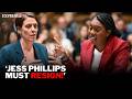 Resignation demands EXPLODE for 'condescending' Jess Phillips over 'SHOCKING' rape gangs inquiry