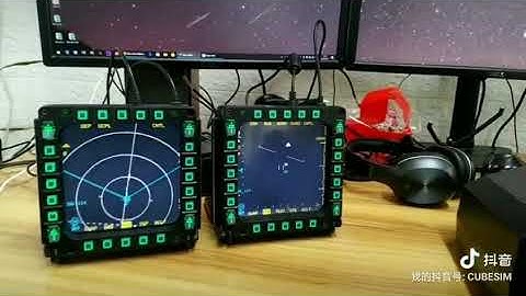 CUBESIM DDI/MFD SCREEN work with Thrustmaster Cougar MFD pushbutton board in DCS world/BMS Falcon